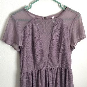 Knee length lace dress